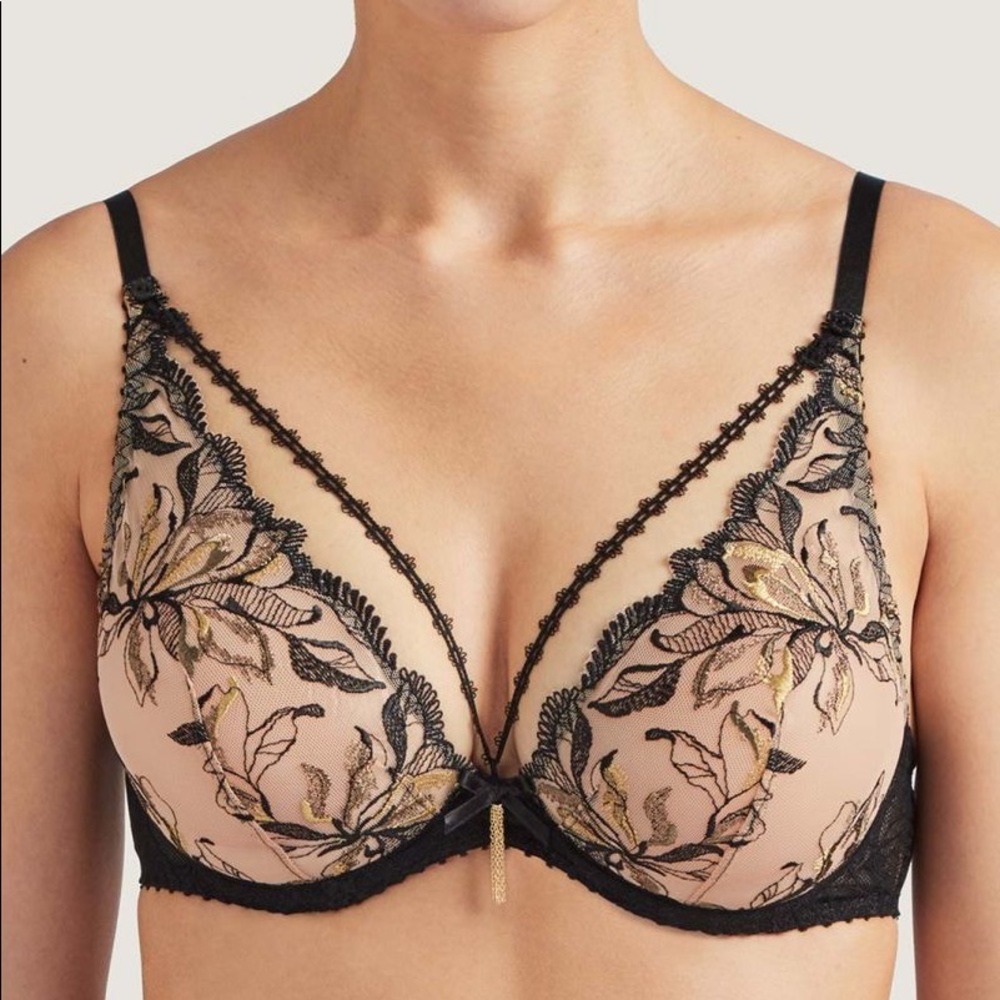 Aubade Hong Wai Encre de Chine Bra, 36D